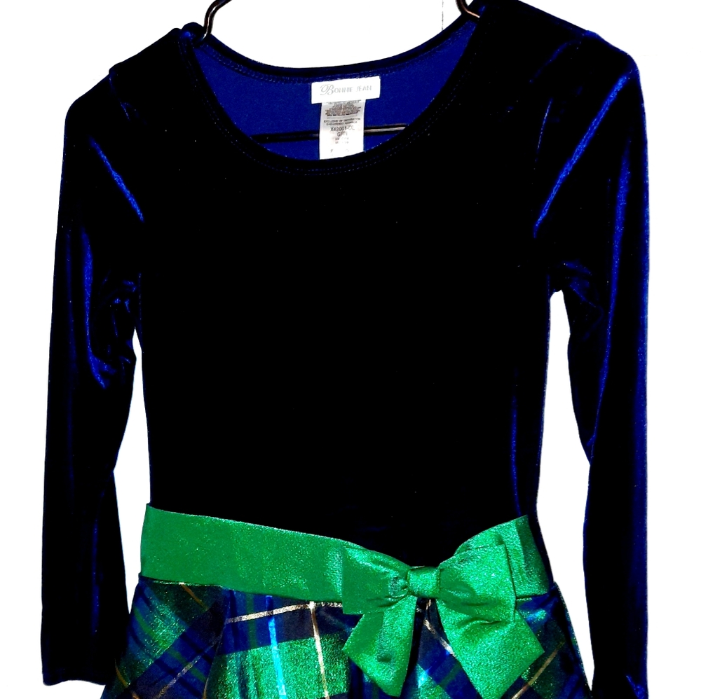 Girl's Navy/Plaid Dress Size 12